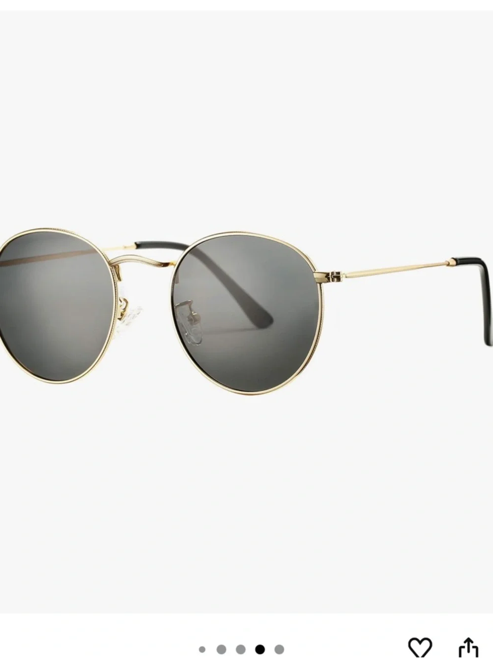 Pro Acme Small Round Metal Polarized Sunglasses for Women
